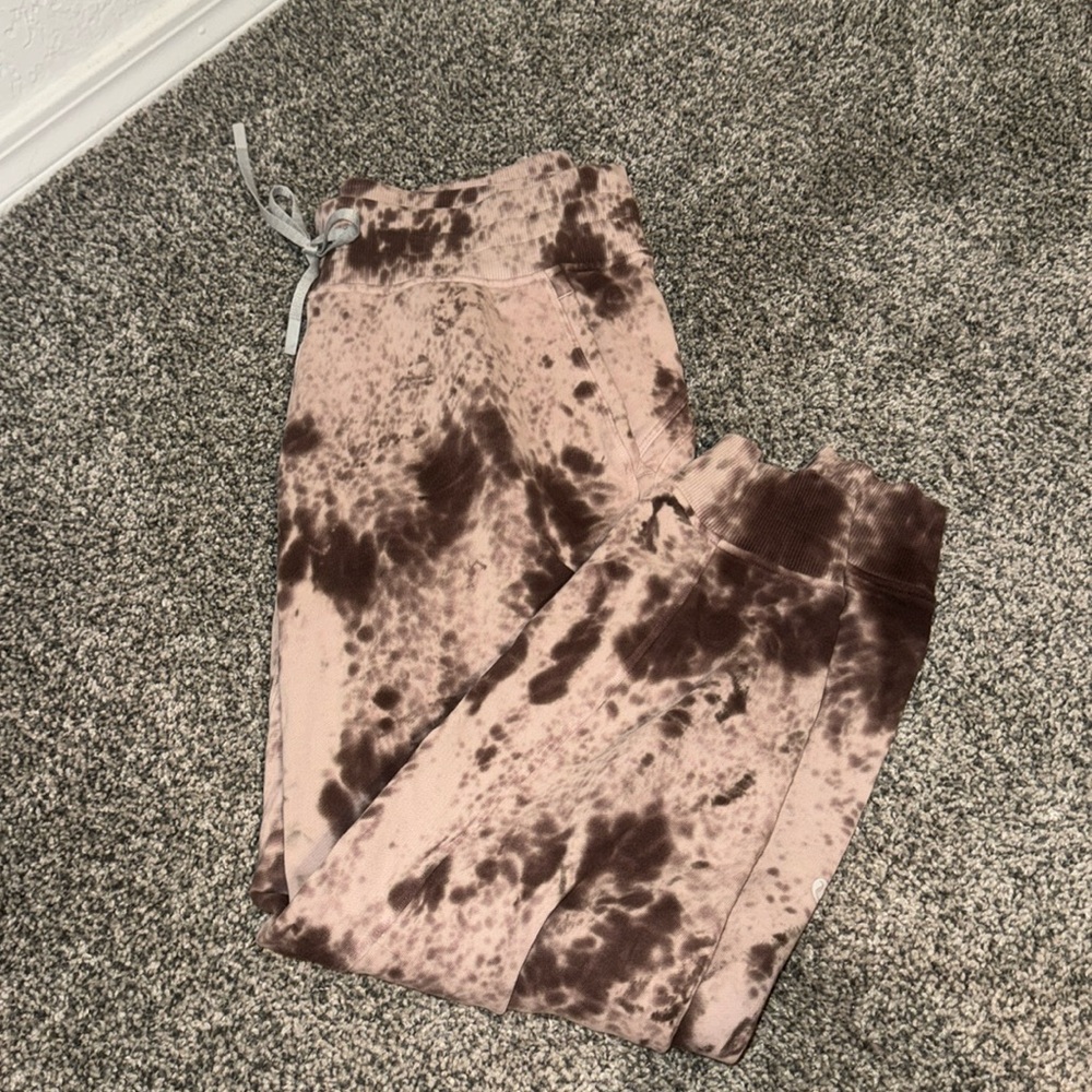 lululemon athletica Brown Tie-Dye Joggers